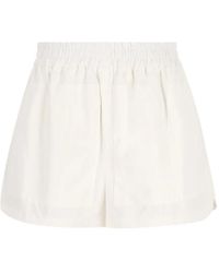 Fendi - Elasticated-Waist Mini Skirt - Lyst