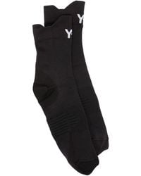 Y-3 - Logo-intarsia Ribbed Socks - Lyst