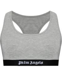Palm Angels - Logo-Underband Racerback Top - Lyst