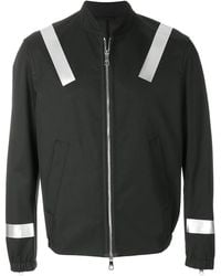 Neil Barrett - Stripe-Detail Bomber Jacket - Lyst