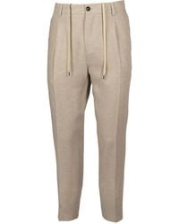 BE ABLE - Leinenhose mit Bundfalten - Lyst