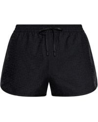 Balmain - Short De Bain À Imprimé Géométrique - Lyst