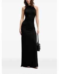 KARL LAGERFELD - Halterneck Maxi Dress - Lyst
