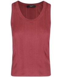 Weekend by Maxmara - Geribbelde Top - Lyst