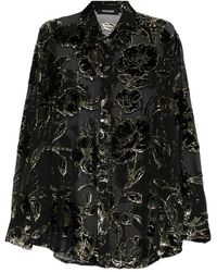 Roberto Cavalli - Bluse mit Blumenmuster - Lyst
