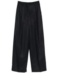 Thelatest - E-Alex Pinstripe-Pattern Trousers - Lyst