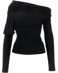 ANDAMANE - Drapiertes One-Shoulder-Top - Lyst