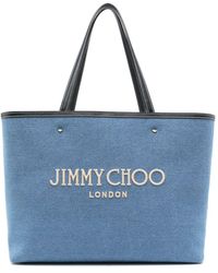 Jimmy Choo - Marlis Denim Tote Bag - Lyst