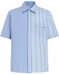 Marni - Camicia A Righe Con Design Color-Block - Lyst