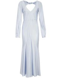 Gabriela Hearst - Peyton Knot-Detail Maxi Dress - Lyst