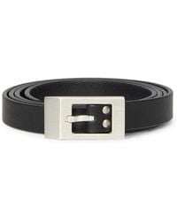 Rick Owens - Logo-Engraved Buckle Belt - Lyst