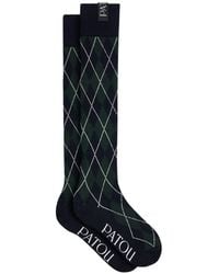 Patou - Kniehohe Socken Mit Argyle-Muster - Lyst