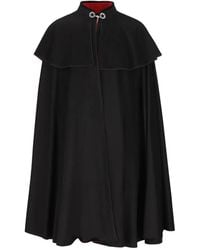 Il tabarro - Layered-Panel Hook-Fastening Cape - Lyst