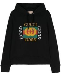 Gucci - Katoenen Hoodie Met GG-logo - Lyst