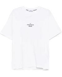 Stone Island - 2100037 logo-print T-shirt - Lyst