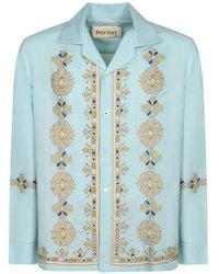 BAZISZT - Embroidered Long-Sleeve Shirt - Lyst