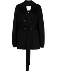 Sportmax - Belted Double-breasted Jacket - Lyst