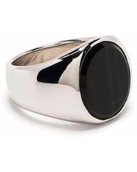 Tom Wood - Oval Hawk Eye Signet Ring - Lyst