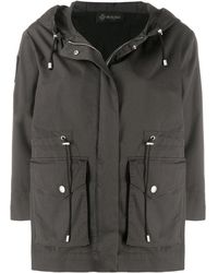 Mr & Mrs Italy Regenmantel mit Kordelzug - Schwarz