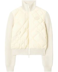 Burberry - Check-Stitch Nylon And Wool Jacket - Lyst