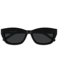 Saint Laurent - Logo-Plaque Cat-Eye Sunglasses - Lyst