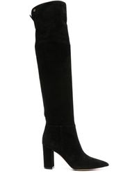 Gianvito Rossi - Piper Knee-high Suede Boots - Lyst