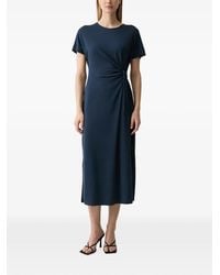 Mos Mosh - Mmjuliette Side-Tie Short-Sleeved Midi Dress - Lyst