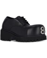 Balenciaga 'inspector' Derby Shoes in Black for Men | Lyst