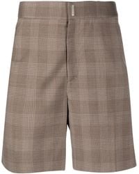 Givenchy - Plaid Tailored Shorts - Lyst