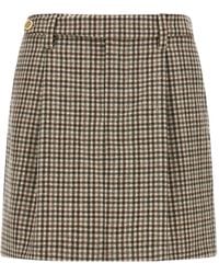 Brunello Cucinelli - チェック プリーツミニスカート - Lyst
