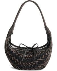 Lemaire - Bolso Fortune Croissant Marron Negro - Lyst
