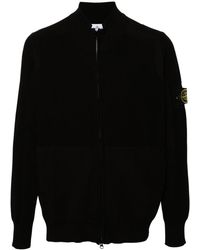 Stone Island - Compass-badge Knitted Cardigan - Lyst