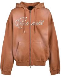 BREATH - Rhinestone-Embellished Faded Hoodie - Lyst
