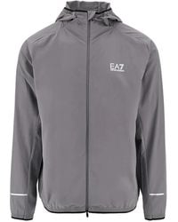 EA7 - Ventus 7 Logo-Print Zip-Up Jacket - Lyst