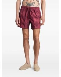 Ballantyne - Argyle-Print Swim Shorts - Lyst