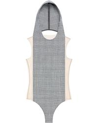 Courreges - Illusion Hooded Bodysuit - Lyst