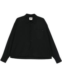 A PAPER KID - Drawstring Hem Button-Down Shirt - Lyst