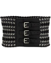 Ludovic de Saint Sernin - Show Eyelet Buckle Leather Belt - Lyst