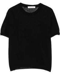 Liviana Conti - T-Shirt En Maille À Manches Courtes - Lyst