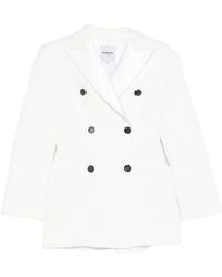 LA PISCINE - Double-Breasted Peaked-Lapel Blazer - Lyst