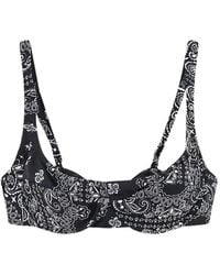 MC2 Saint Barth - Amira Bandana-Print Underwired Bikini Top - Lyst