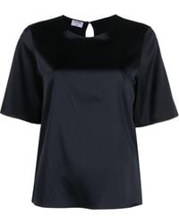 Filippa K - Short-sleeved Silk T-shirt - Lyst