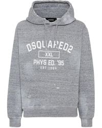 DSquared² - Logo-Print Hoodie - Lyst