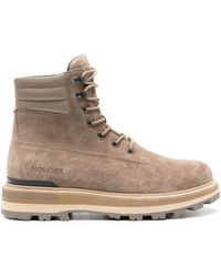 Moncler - Peka Suede Hiking Boots - Lyst