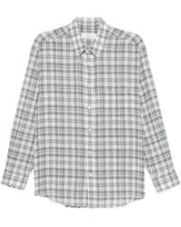 DUNST - Check-Pattern Long-Sleeve Shirt - Lyst