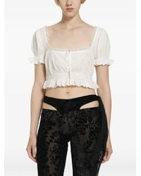 Daisy London - Lace-Trimmed Blouse - Lyst