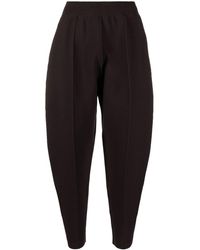 Pleats Please Issey Miyake - Tapered Cropped Knitted Trousers - Lyst