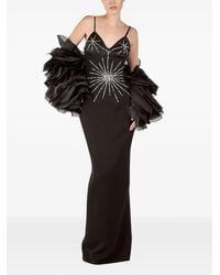 ANDREEA VENECIUC - Stella Noire Crystal-Embellished Gown - Lyst