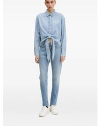 Karl Lagerfeld - Five-Pocket-Jeans Mit Logo-Patch - Lyst