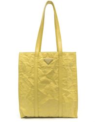 Prada - Handtasche mit Logo-Schild - Lyst